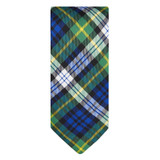 Men's Royal Tartans Plaid Dress Gordon Neck Tie - Green White