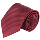 Men's Tone on Tone Herringbone Neck Tie - Burgundy