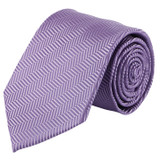 Men's Tone on Tone Herringbone Neck Tie - Lavender