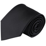 Men's Tone on Tone Metallic Neck Tie - Black Men's Tone on Tone Metallic Neck Tie - Black