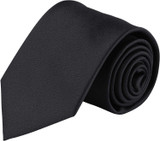 Men's Tone on Tone Metallic Neck Tie - Black