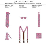 Hearts Tie - Pink
