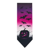Pumpkin Bats Halloween Tie - Purple