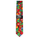 Jerry Garcia Men's Christmas Creme De Menthe Neck Tie - Red