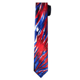 Jerry Garcia Men's Fourth of July Neck Tie - Red and Blue