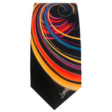 Jerry Garcia Collector's Edition Men's Emerging Elephant Swirl Vortex Artwork Neck Tie - Pink