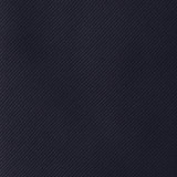 Silk Blend Solid Slim Tie - Navy Blue