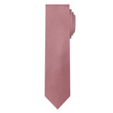 Silk Blend Solid Slim Tie - Dusty Rose