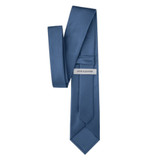 Silk Blend Solid Tie - Steel Blue