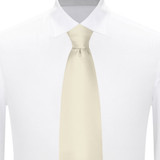 Silk Blend Solid Tie - Mod White