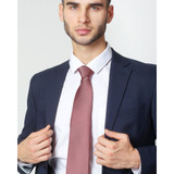 Silk Blend Solid Tie - Dusty Rose