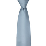 Silk Blend Solid Tie - Dusty Blue