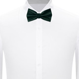 Silk Blend Solid Pre-Tied Bow Tie - Emerald Green