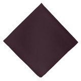 Silk Blend Solid Pocket Square - Bordeaux