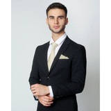 Silk Blend Solid Pocket Square - Mod White