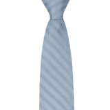 Silk Blend Chevron Tie - Dusty Blue