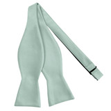 Silk Blend Solid Bow Tie - Sage Mist