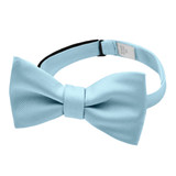 Silk Blend Solid Bow Tie - Sky Blue