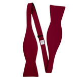 Silk Blend Solid Bow Tie - Red Velvet