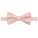 Silk Blend Solid Bow Tie - Bridal Pink