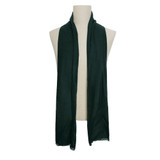 Solid Woven Viscose Scarf - Emerald Green