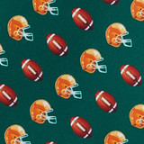 Football Helmets Tie - Green