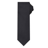 Woven Mini Squares Tie - Black