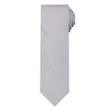 Men's Woven Subtle Mini Squares Neck Tie - Silver