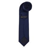 Woven Mini Squares Tie - Navy Blue