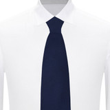 Woven Mini Squares Tie - Navy Blue