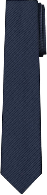 Men's Tone on Tone Corded Neck Tie - Navy Blue