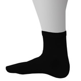 Solid Black Crew Sock