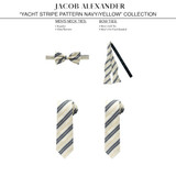 Yacht Stripe Bow Tie - Navy/Yellow