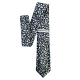 Garden Vines Tie - Gray