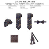 Meadow Floral Tie - Rust/Navy