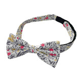 Tropic Bouquet Pre-Tied Bow Tie - Gray Multi