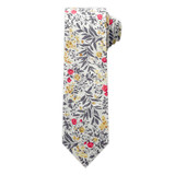 Tropic Bouquet Tie - Gray Multi