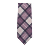 Picnic Plaid Slim Tie - Purple