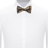 English Paisley Self-Tie Bow Tie - Brown