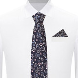 Ditsy Floral Slim Tie - Cool Floral