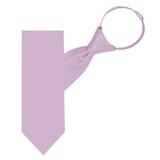 Solid Color Zipper Tie - Lavender