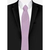 Solid Color Zipper Tie - Lavender