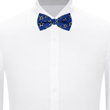 Soccer Ball Pattern Novelty Pre-Tied Bow Tie - Blue