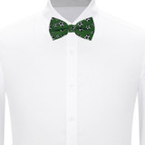 Soccer Ball Pattern Novelty Pre-Tied Bow Tie - Green