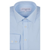 Button Cuff Dress Shirt - White and Light Blue 2 Pack