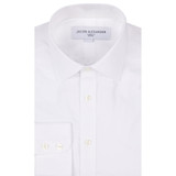 Button Cuff Dress Shirt - White and Light Blue 2 Pack