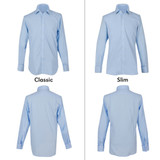 French Cuff Dress Shirt - White and Light Blue 2 Pack