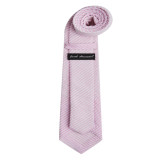 Seersucker Striped Tie - Pink