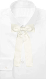 Kentucky Colonel Clip-On Bow Tie - Ivory