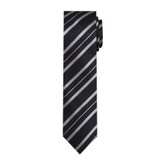 Chevron Stripes Slim Tie - Gray